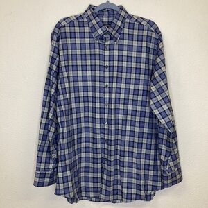 Schnee's Button Front Plaid Shirt Men's Size Large